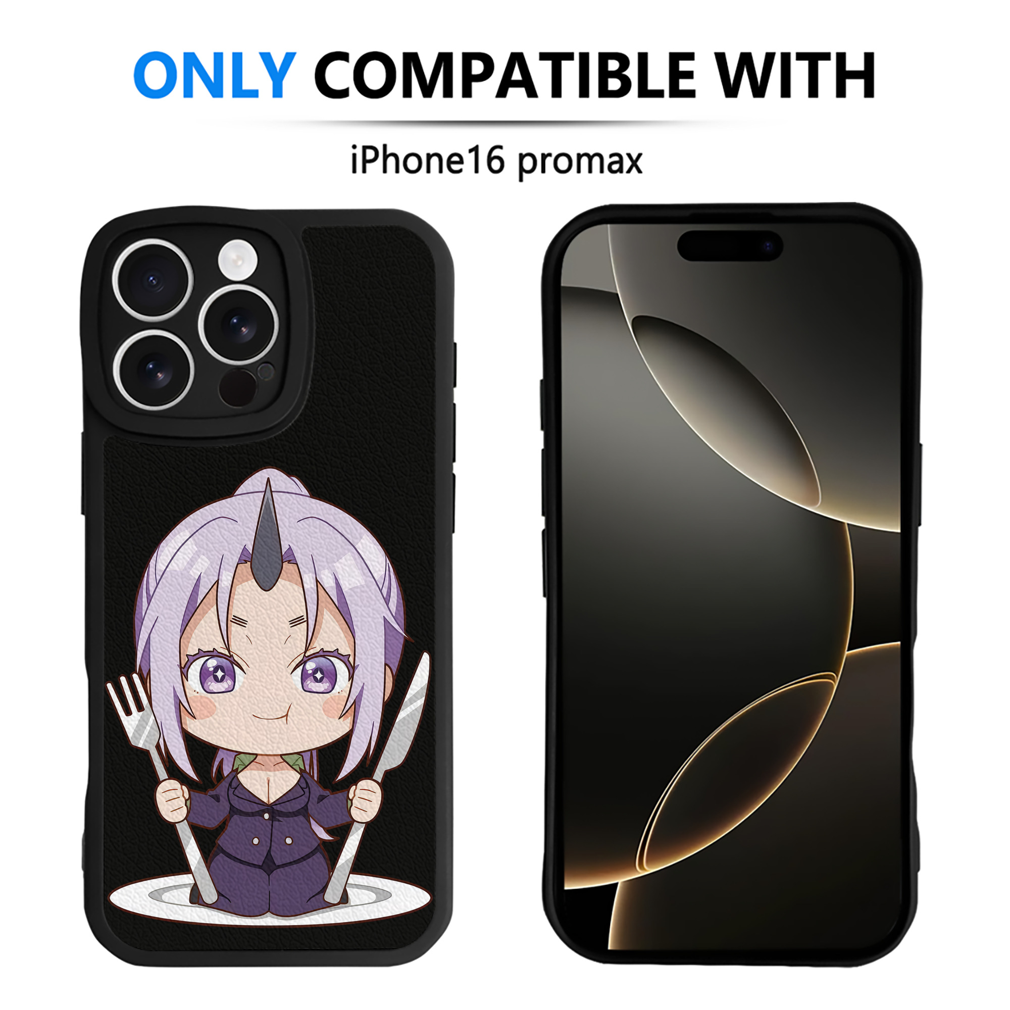 （画像用） 転スラ Regarding Reincarnated to Slime 【iPhone 16シリーズ対応】シリコンスマホケース（レザー調） 材質：シリコン